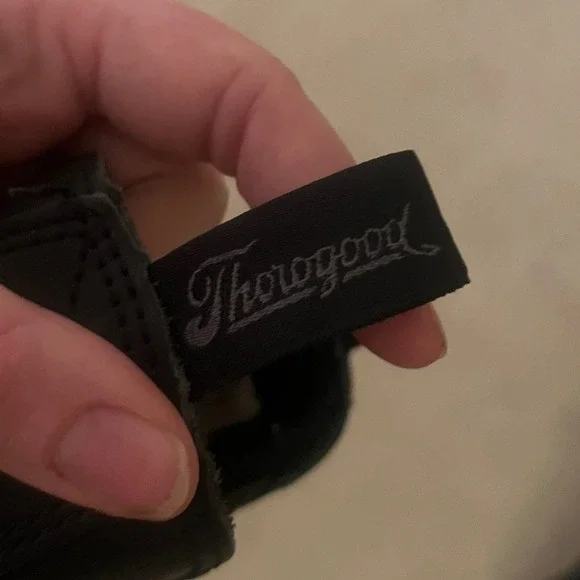 Thorogood Men's 6 Inch EH Comp Toe Station Work Boots Black Leather- Size 9.5